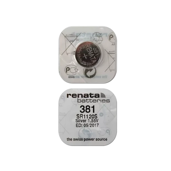 Батарейка Renata 381 (SR1120SW) BL10 Silver Oxide 1.55V (10/100)