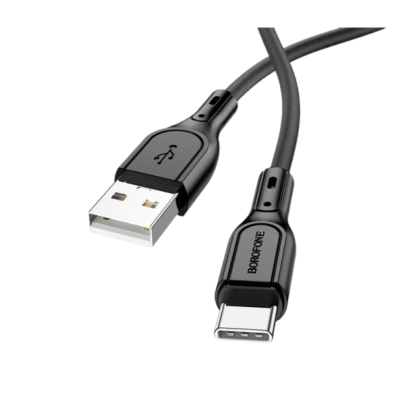 Кабель Borofone BX66 USB (m)-Type-C (m) 1.0м 5.0A силикон черный (1/360)
