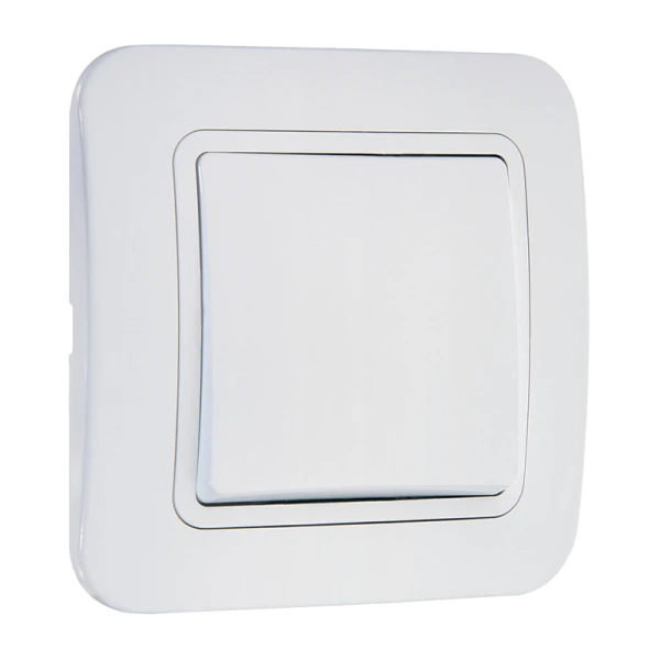 Выключатель Makel Lillium 1-клав.10A пластик проходной белый 70005 (1/12)