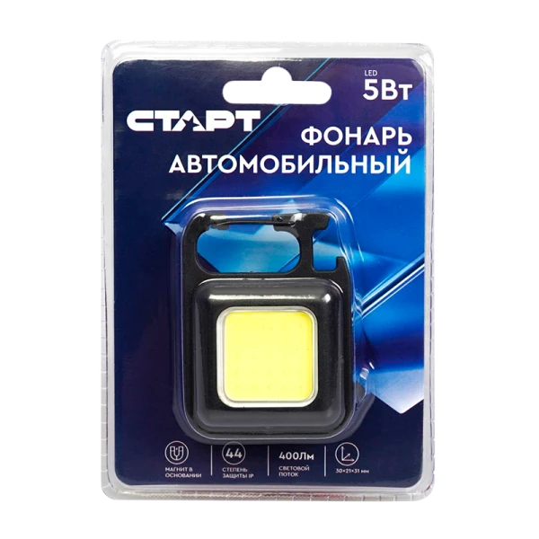 Фонарь Старт LAE 505-С1 5WCOBLED от аккумулятора черный (1/50/200)