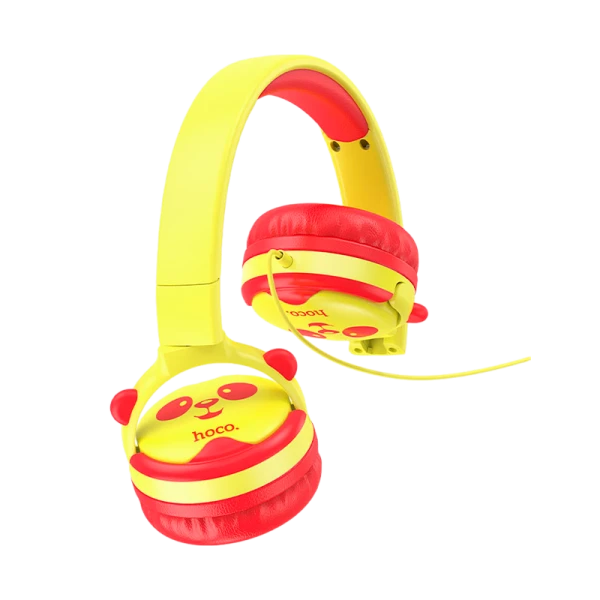 Наушники полноразмерные HOCO W31 с микр. для детей желтый (1/48)