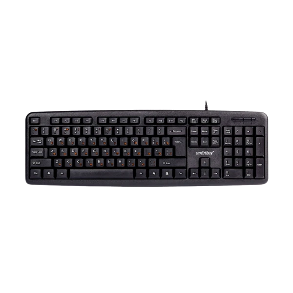 Клавиатура проводная Smartbuy 112 ONE классическая USB 1.35м черный (1/20)