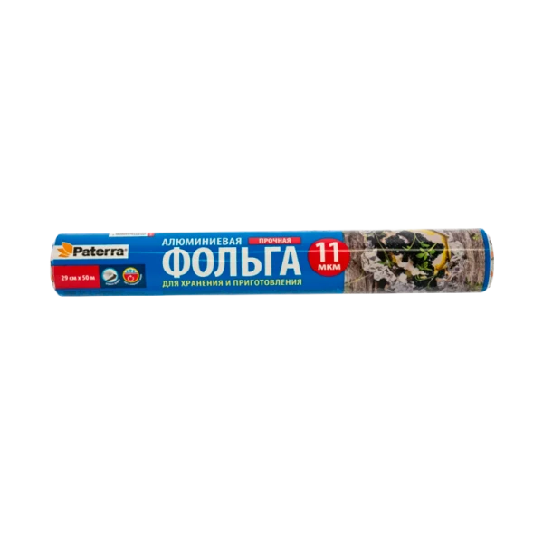 Фольга пищевая PATERRA "ПРОЧНАЯ"&nbsp;&nbsp;29 см х 50 м 11 мкм (1/12)