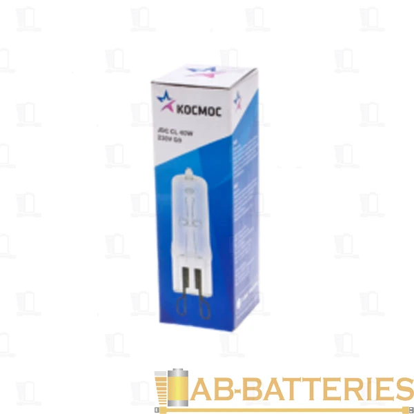 Лампа галогенная Космос JDC G9 40W 230V софит прозрачная