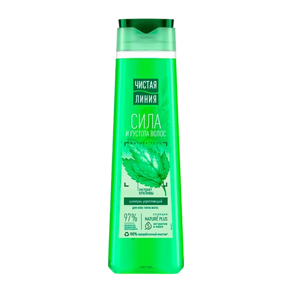 Шампунь Чистая линия Укрепляющий Крапива 400 мл (1/6)
