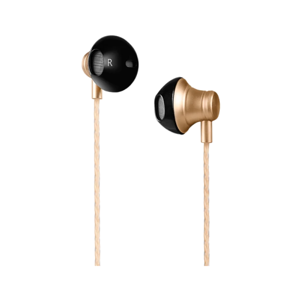 Наушники вставные HOCO M18 с микр. золотой (1/30/300)