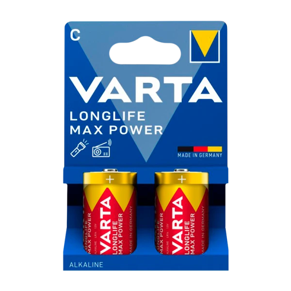 Батарейка Varta LONGLIFE MAX POWER (MAX TECH) LR14 C BL2 Alkaline 1.5V (4714) (2/20/200)