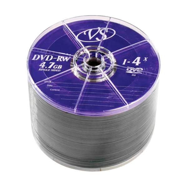 Диск DVD-RW VS 4.7GB 4x 50шт. bulk