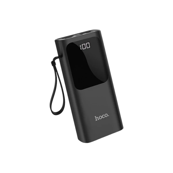 Внешний аккумулятор HOCO J41 10000mAh 2.0A 2USB/Lightning/Type-C черный (1/63)
