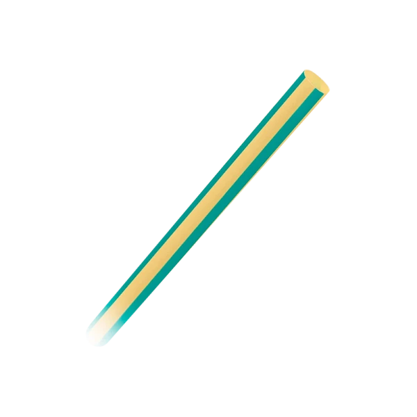 Термоусаживаемая трубка 6/3 Smartbuy, желто-зеленая, 1 метр (SBE-HST-6-yg)