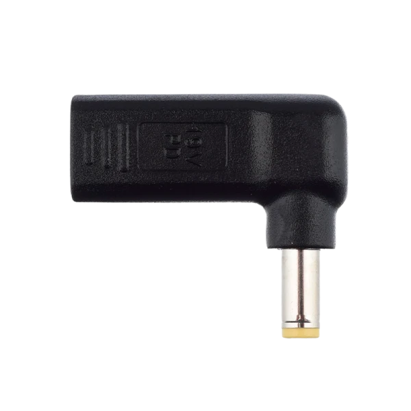 Адаптер GoPower Type-C (m)-5.5x2.5mm (m) черный