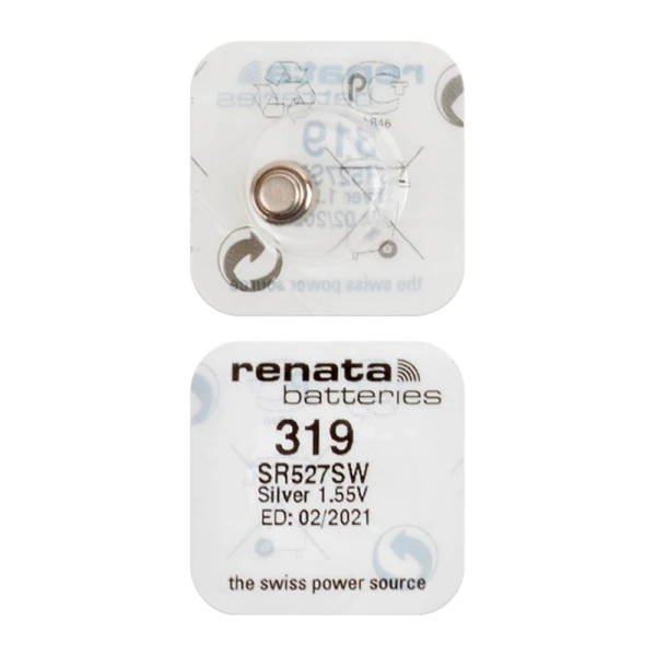 Батарейка Renata 319 (SR527SW) BL10 Silver Oxide 1.55V (10/100)