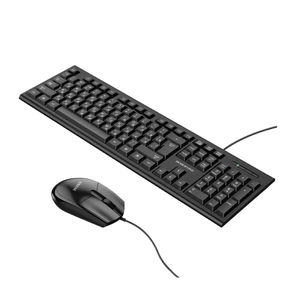 Набор клавиатура+мышь проводной Borofone BG6 черный (1/20)