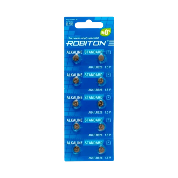 Батарейка ROBITON STANDARD R-AG4-BL10 AG4 BL10 (10/200/4000)