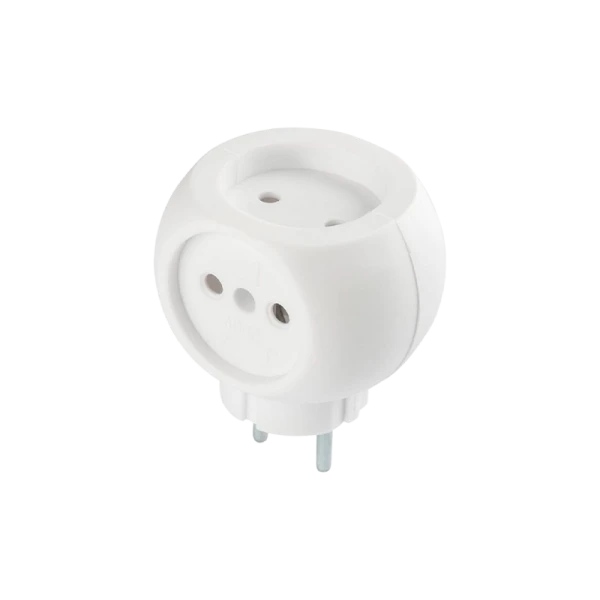 Разветвитель Без бренда "Козлик" 3р.Б/З 6A белый