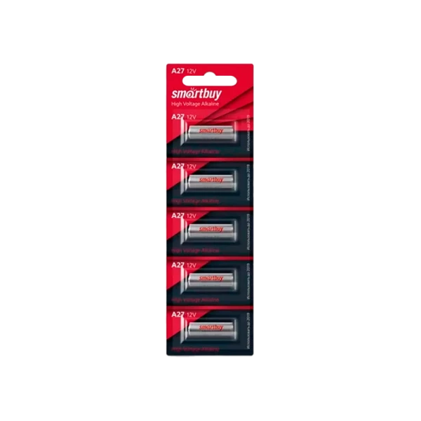 Батарейка Smartbuy LR27/A27/MN27 BL5 Alkaline 12V (5/100/1000)