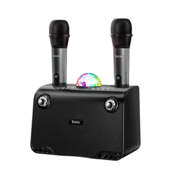 Портативная колонка HOCO BS41 Plus bluetooth 5.0 microSD караоке черный (1/6)