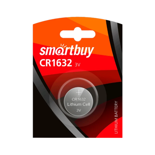 Батарейка Smartbuy CR1632 BL1 Lithium 3V (1/12/720)