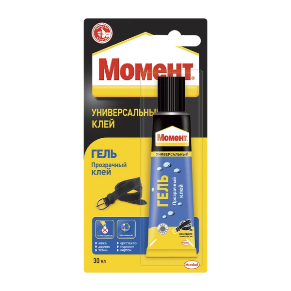 Клей Момент ГЕЛЬ 30мл универсальный BL1 (1/25)