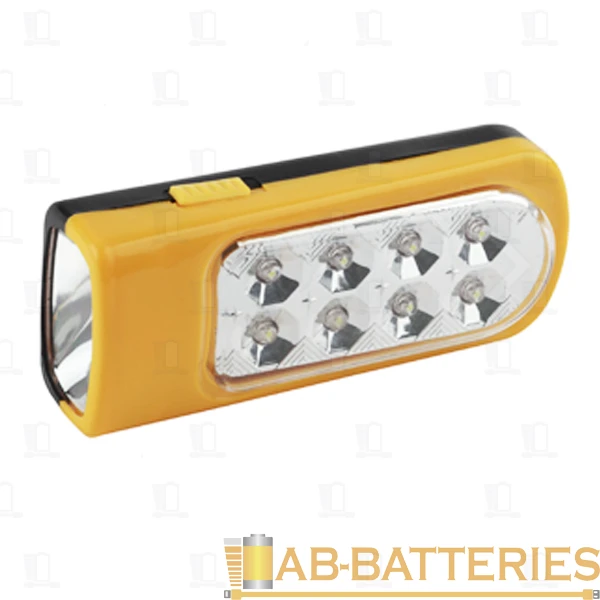 Фонарь туристический Трофи TKB8L 0.5W 9LED от батареек желтый (1/25/300)