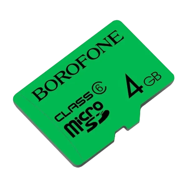 Карта памяти microSD Borofone 4GB Class6 40 МБ/сек (1/100)