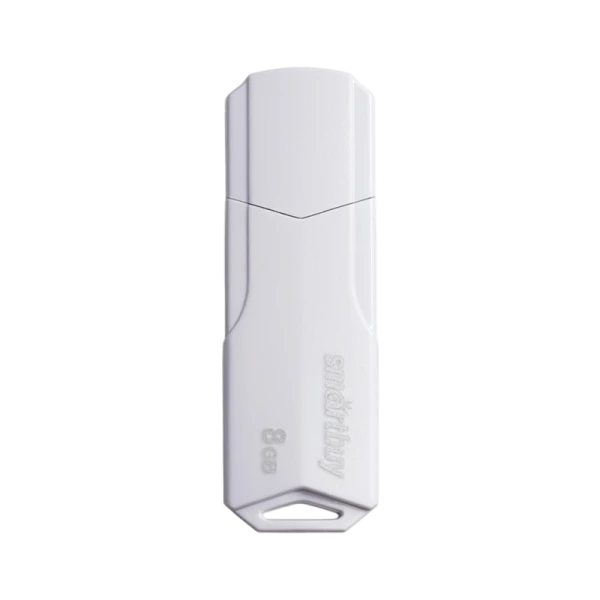 Флеш-накопитель Smartbuy Clue 8GB USB2.0 пластик белый