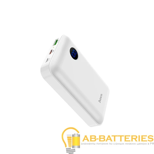 Внешний аккумулятор HOCO J44 10000mAh 2.0A 1USB/Type-C QC3.0 белый (1/34)