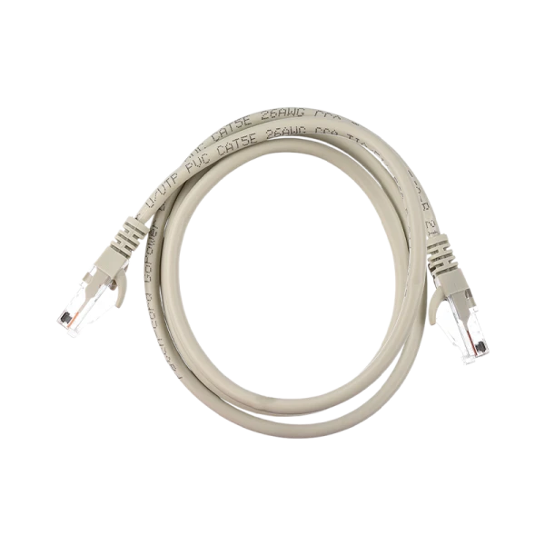 Патч-корд GoPower RJ-45 (m)-RJ-45 (m) 1.0м кат.5е ПВХ 26AWG CCA серый Premium Zip-Lock c подвесом