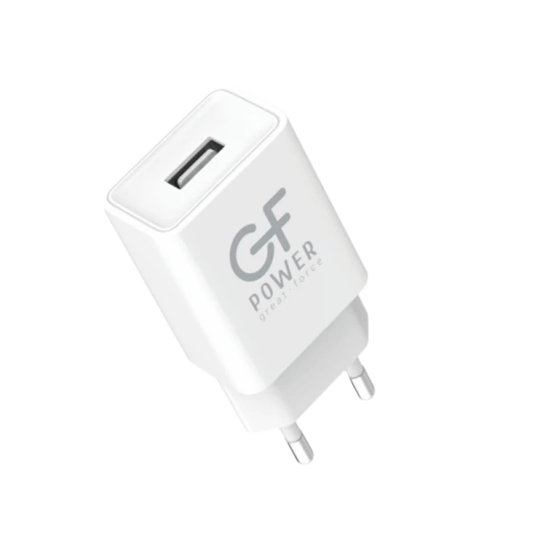 Сетевое З/У GFPower GF51 1USB 2.4A белый (120/480)