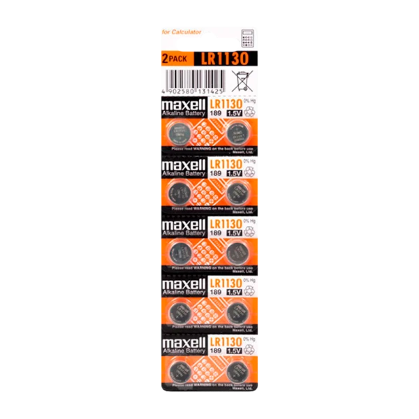 Батарейка Maxell G10/LR1130/LR54/389A/189 BL10 Alkaline 1.5V (10/200/3600/7200)