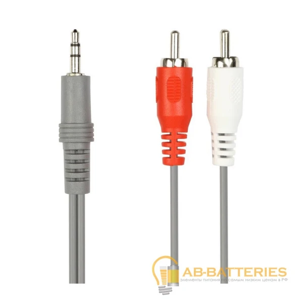 Кабель AUX Smartbuy KA-333 Jack 3.5mm (m)-Jack 3.5mm (m) 3.0м силикон серый (1/50)