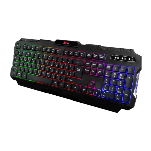 Клавиатура проводная Smartbuy 308 RUSH Warrior игровая USB 1.5м черный (1/20)