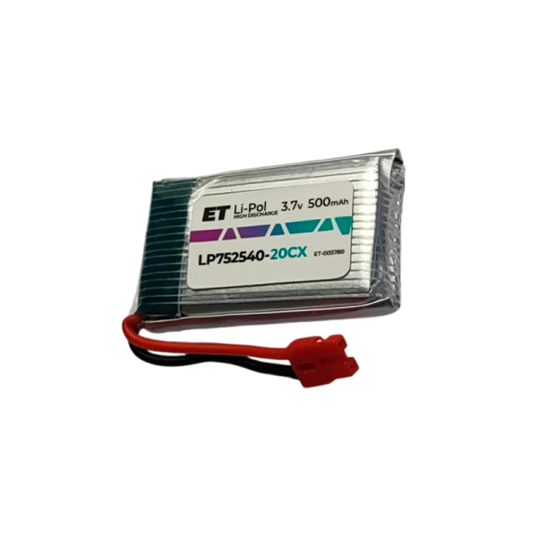 Аккумулятор ET LP752540-20CX Li-Pol, 3.7В, 500мАч (1/100)