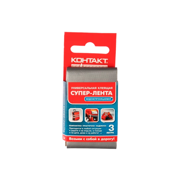 Клейкая лента Контакт ЛА 240-К03 3.0м универсальная каучук серый (1/12/240)
