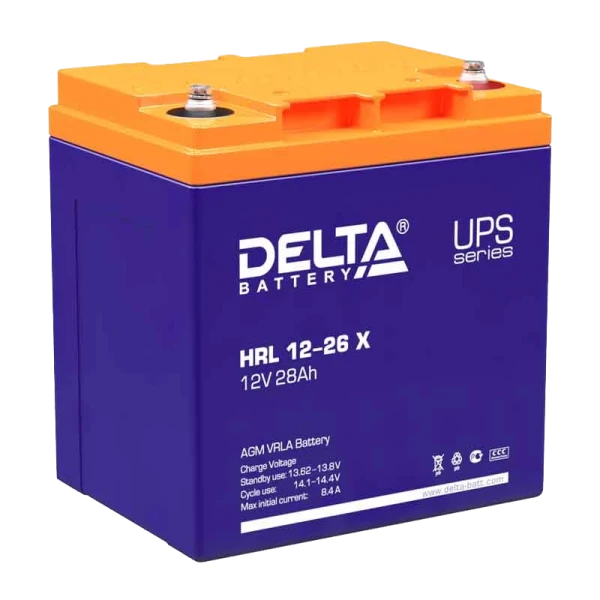 Аккумулятор свинцово-кислотный Delta HRL 12-26 X 12V 26Ah