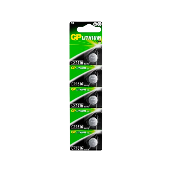 Батарейка GP CR1616 BL5 Lithium 3V (5/100/2000) R