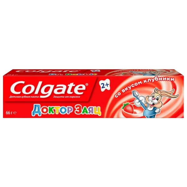 Зубная паста COLGATE Доктор Заяц Клубника для детей 50мл (1/72)