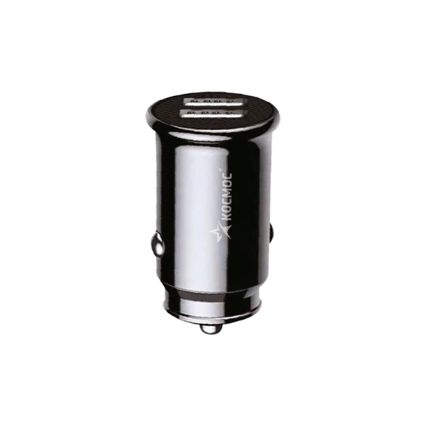 Автомобильное З/У Космос 2USB 3.0A 18W черный (1/40/80)