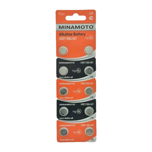 Батарейка Minamoto G7/LR926/LR57/395A/195 BL10 Alkaline 1.5V (10/200/10000)