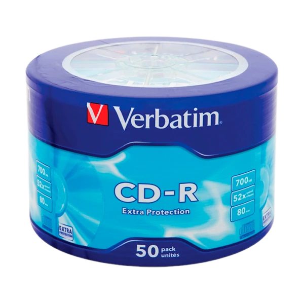 Диск CD-R Verbatim DL 700MB 52x 80min 50шт. bulk (50/600)