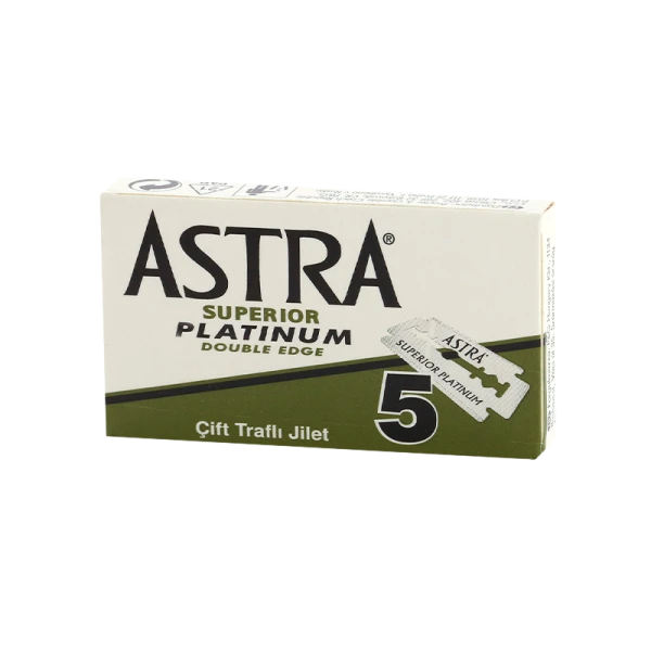 Лезвия Astra Superior PLATINUM 5шт в упаковке, цена за 1 лезвие (5/100/2000)
