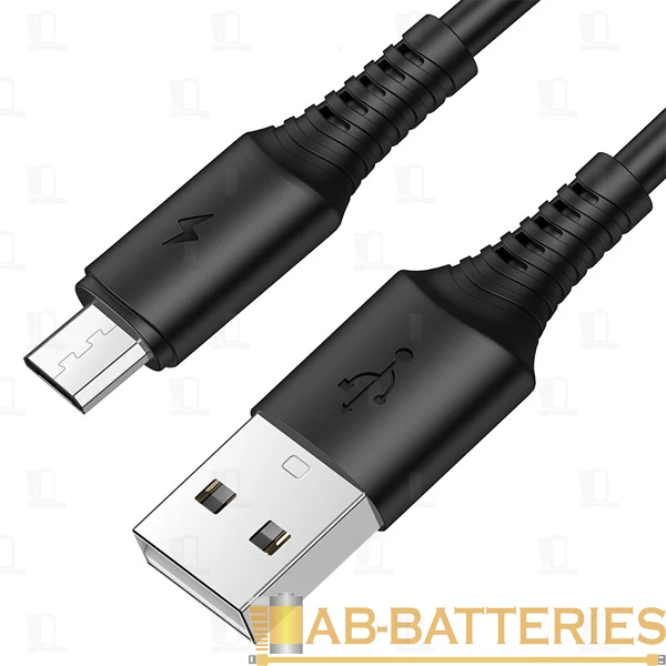 Кабель Borofone BX47 USB (m)-microUSB (m) 1.0м 2.4A ПВХ черный (1/360)