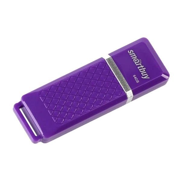 Флеш-накопитель Smartbuy Quartz 64GB USB2.0 пластик фиолетовый