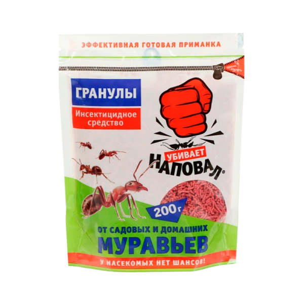 Гранулы Наповал от медведки и проволочника пестицид&nbsp;&nbsp;200г 40 шт/кор