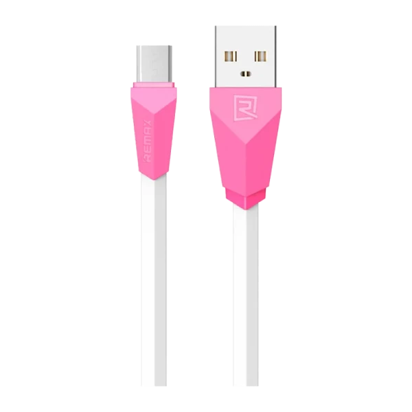 USB кабель REMAX Alien (Micro) RC-030M Розовый (1M, 2A)