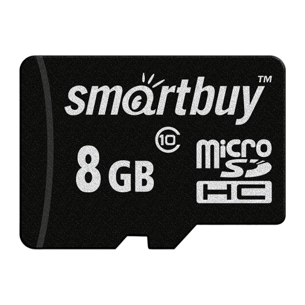 Карта памяти microSD Smartbuy 8GB Class10 10 МБ/сек без адаптера