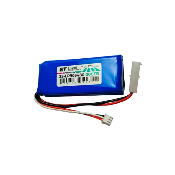 Аккумулятор ET 2S-LP903480-20CTB Li-Pol, 7.4В, 2700мАч (1/100)
