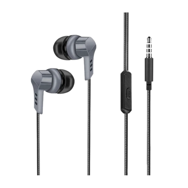 Наушники внутриканальные GFPower H01 с микр. черный (1/1000)