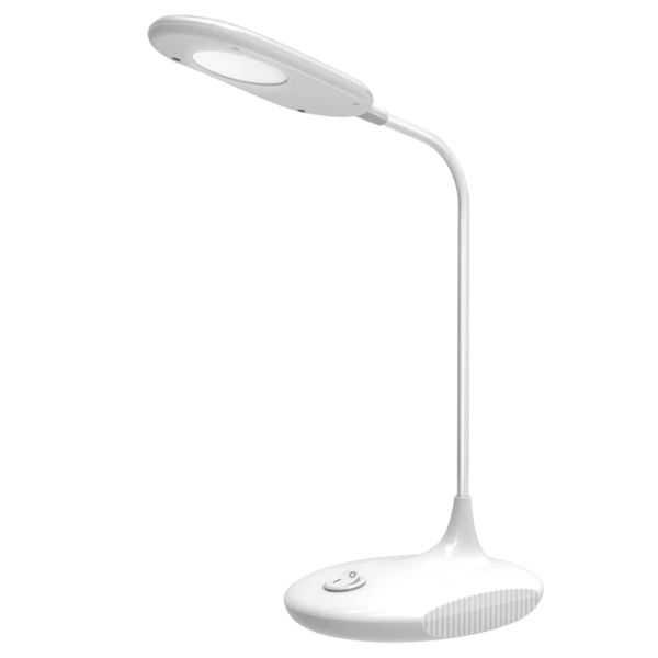 Светильник настольный Ultraflash UF-711 6W 220V 1LED на основании белый (1/40)