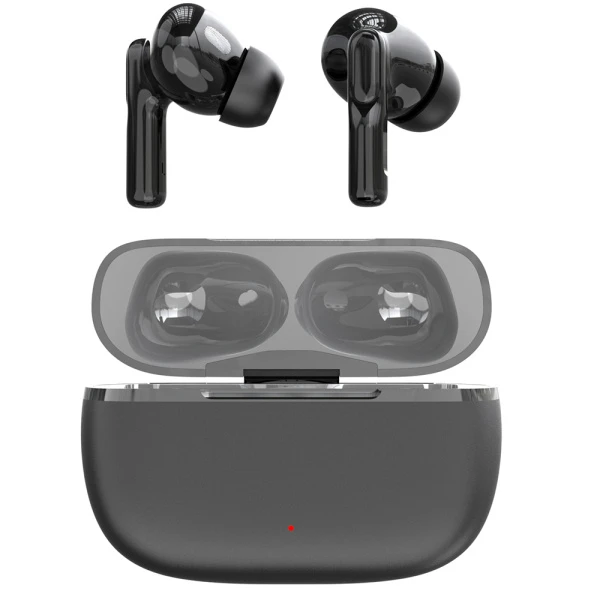 Наушники внутриканальные GoPower MetalCase bluetooth 5.4 с микр. ANC+ENC черный графит (1/50)